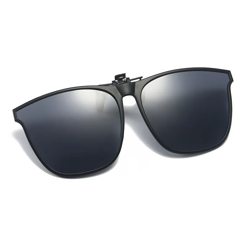 Polarized Clip On Sunglasses Men Car Driver Goggles UV400 Sun Glasses