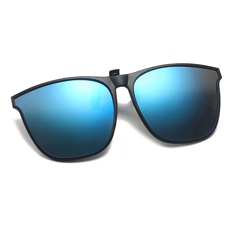 Polarized Clip On Sunglasses Men Car Driver Goggles UV400 Sun Glasses