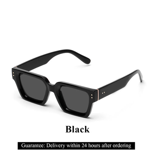 Ruiao Retro Black Millionaire Shades Luxury Sunglasses 2024 For Men