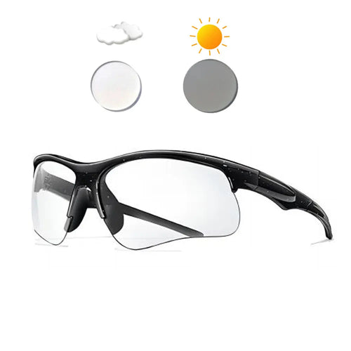 New Photochromic Cycling Sunglasses Men Women Outdoor Mtb Bicycle Sun