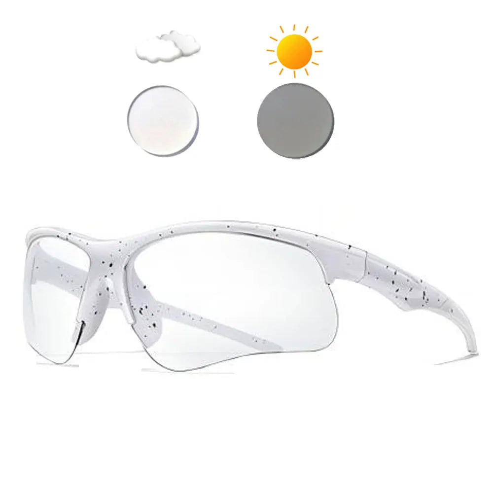 New Photochromic Cycling Sunglasses Men Women Outdoor Mtb Bicycle Sun