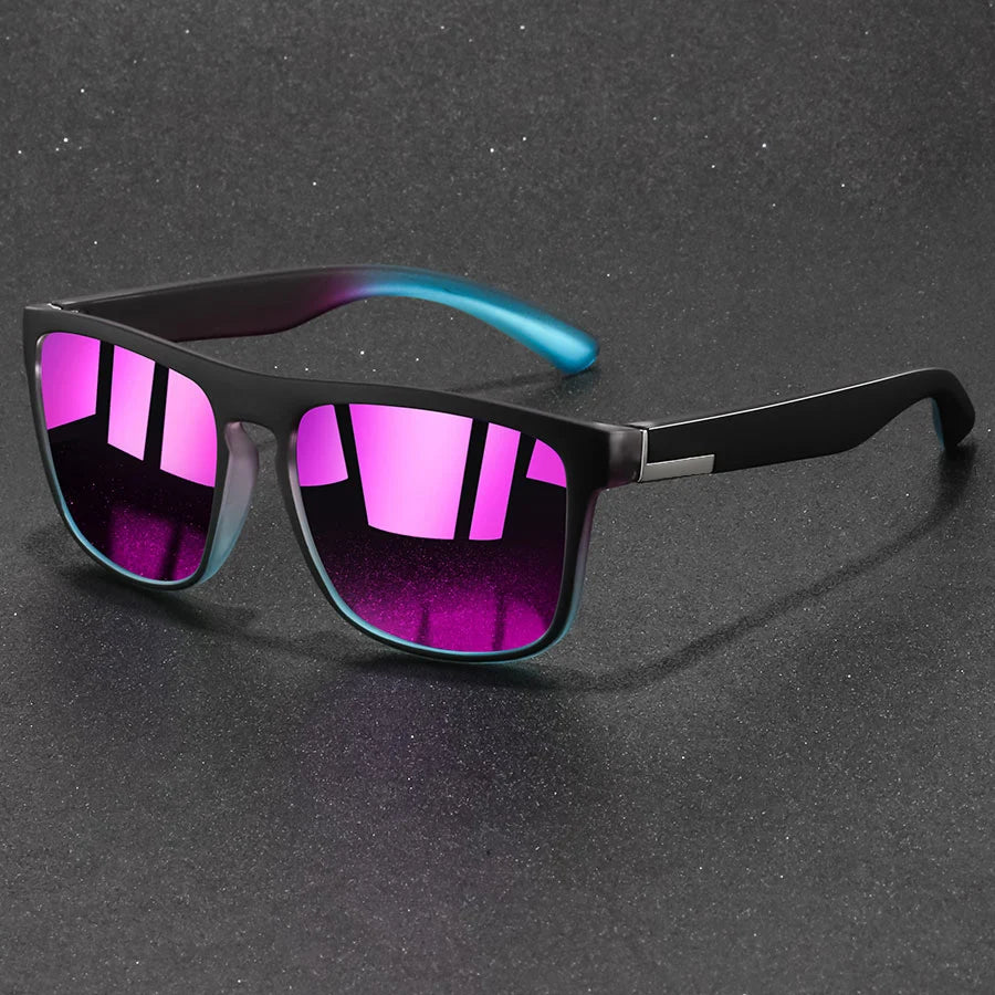 Fashion Vintage Square Sunglasses Men Women Fishing Driving Man Luxury