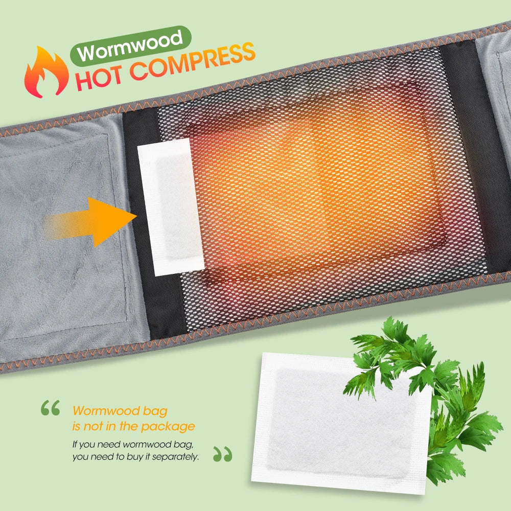 Heat Therapy Lumbar Back Massager Belt