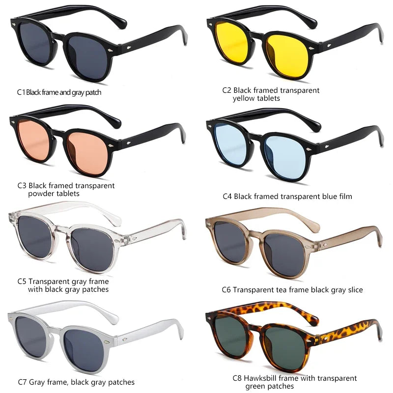 2024 New Vintage Rectangle Sunglasses Men Women Luxury Brand Designer