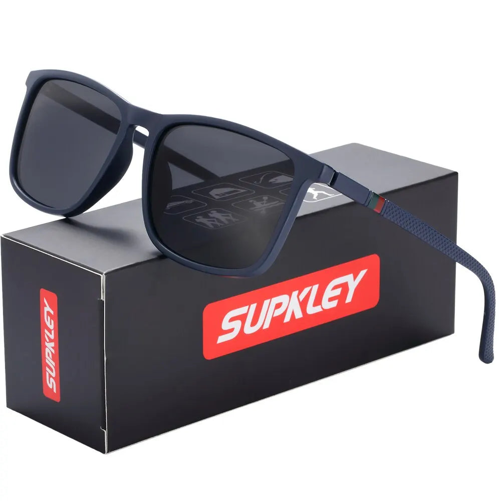 SUPKLEY Sports Sunglasses for Men Polarized Comfortable Wear Square
