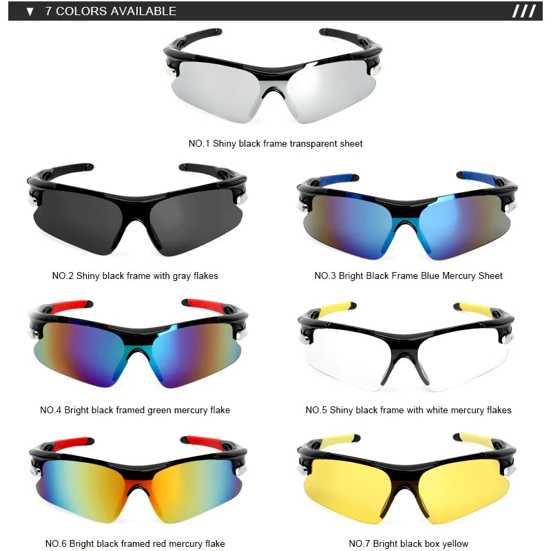 RIDERACE Sports Men Sunglasses Road Bicycle Glasses Mountain Cycling