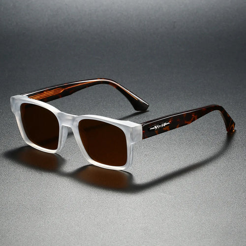 Quality Square Polarized Sunglasses Men Metal Core UV400 Unisex Sun