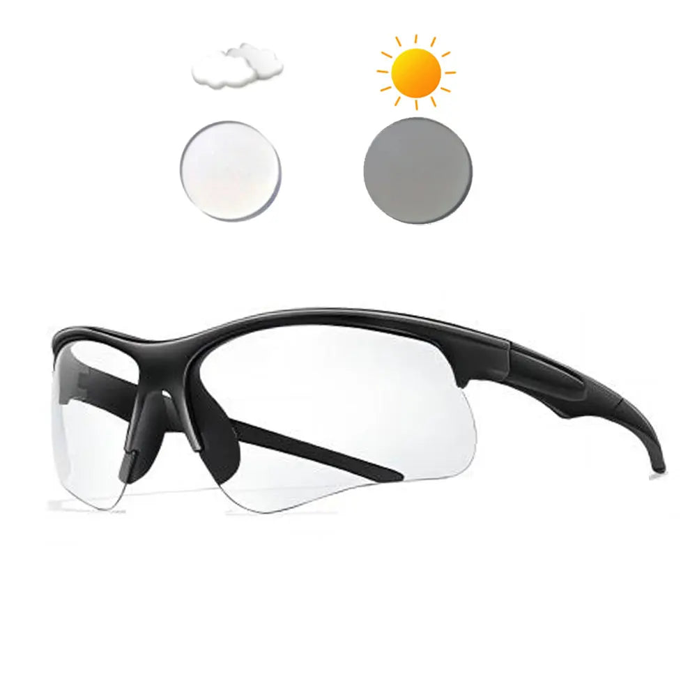 New Photochromic Cycling Sunglasses Men Women Outdoor Mtb Bicycle Sun
