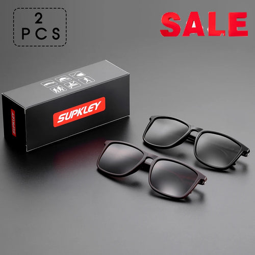 SUPKLEY Sports Sunglasses for Men Polarized Comfortable Wear Square