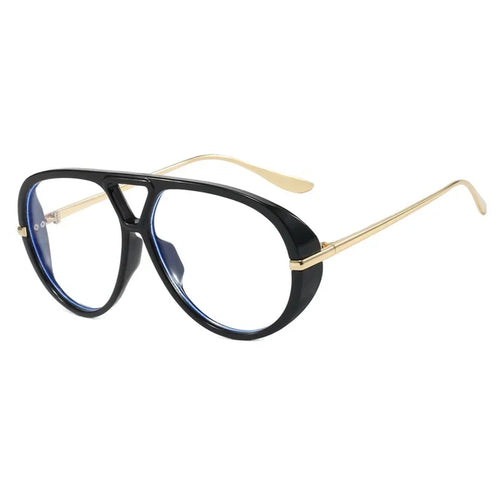 Vintage Thick Frame Alloy Cat Eye Sunglasses for Women New Fashion