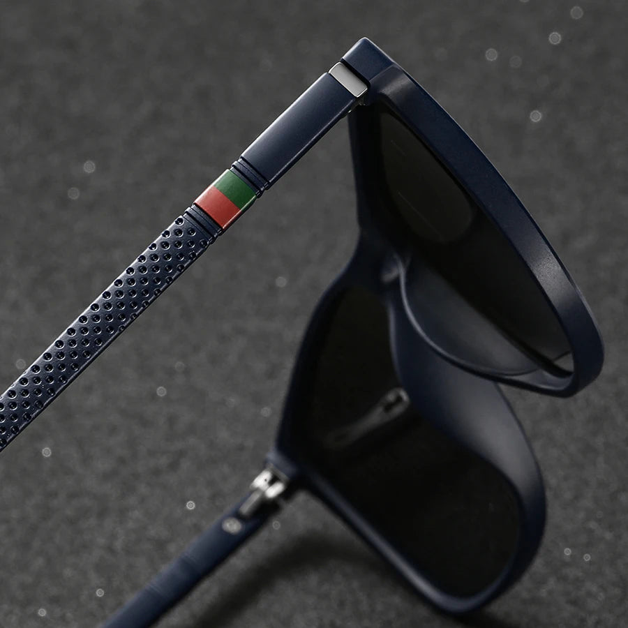 3 PCS Fashion Vintage Check Square Sunglasses Men WomenDriving Fishing