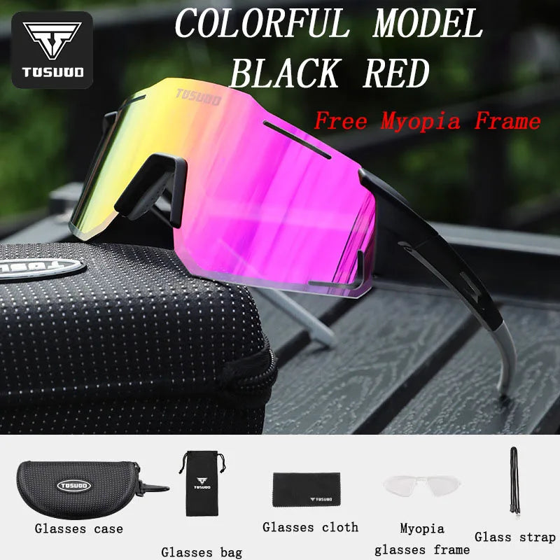 TOSUOD Colorful color changing glasses outdoor sports bicycle goggles