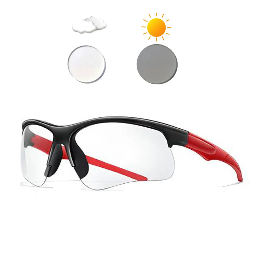 New Photochromic Cycling Sunglasses Men Women Outdoor Mtb Bicycle Sun