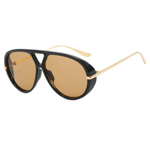 Vintage Thick Frame Alloy Cat Eye Sunglasses for Women New Fashion