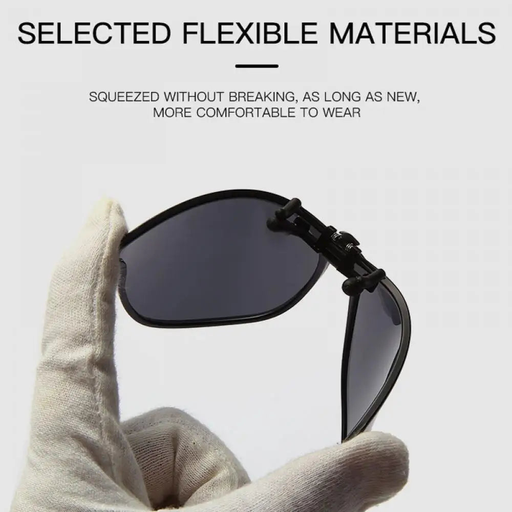 Polarized Clip On Sunglasses Men Photochromic Car Driver Goggles Night