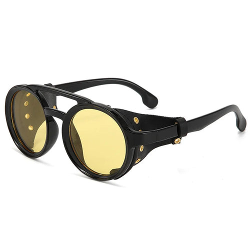 Retro Steampunk Sunglasses Men Women UV400 Round Punk Sun Glasses