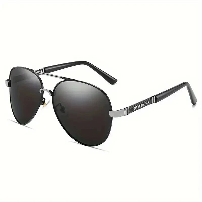 Polarized Sunglasses Men Metail Frame Quality Sun Glasses Brand Design