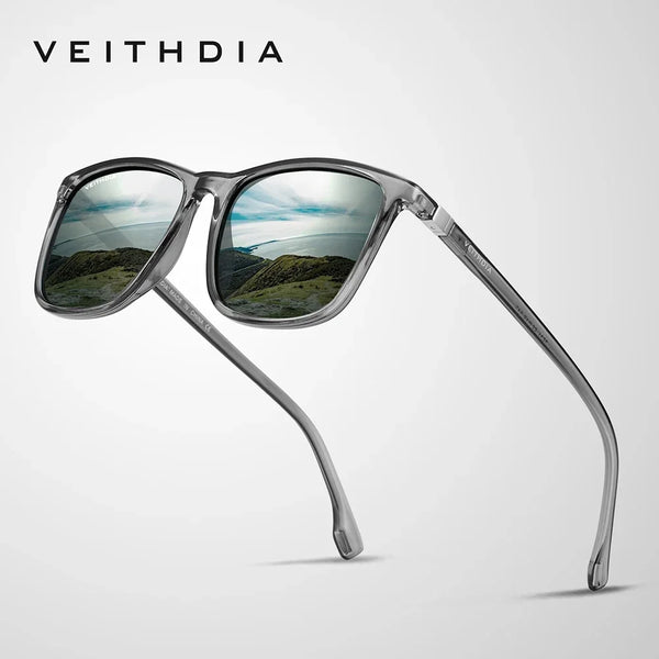 VEITHDIA Brand New Sunglasses Unisex Retro TR90 Sunglasses Polarized