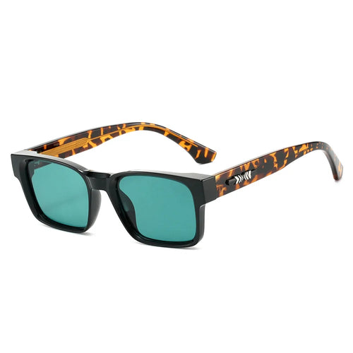 Quality Square Polarized Sunglasses Men Metal Core UV400 Unisex Sun