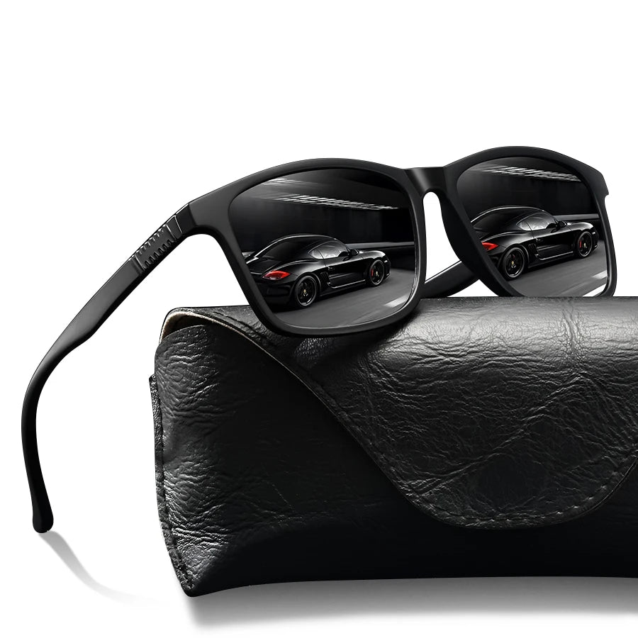 6 PCS Fashion Vintage Check Square Sunglasses Men Women Fishing