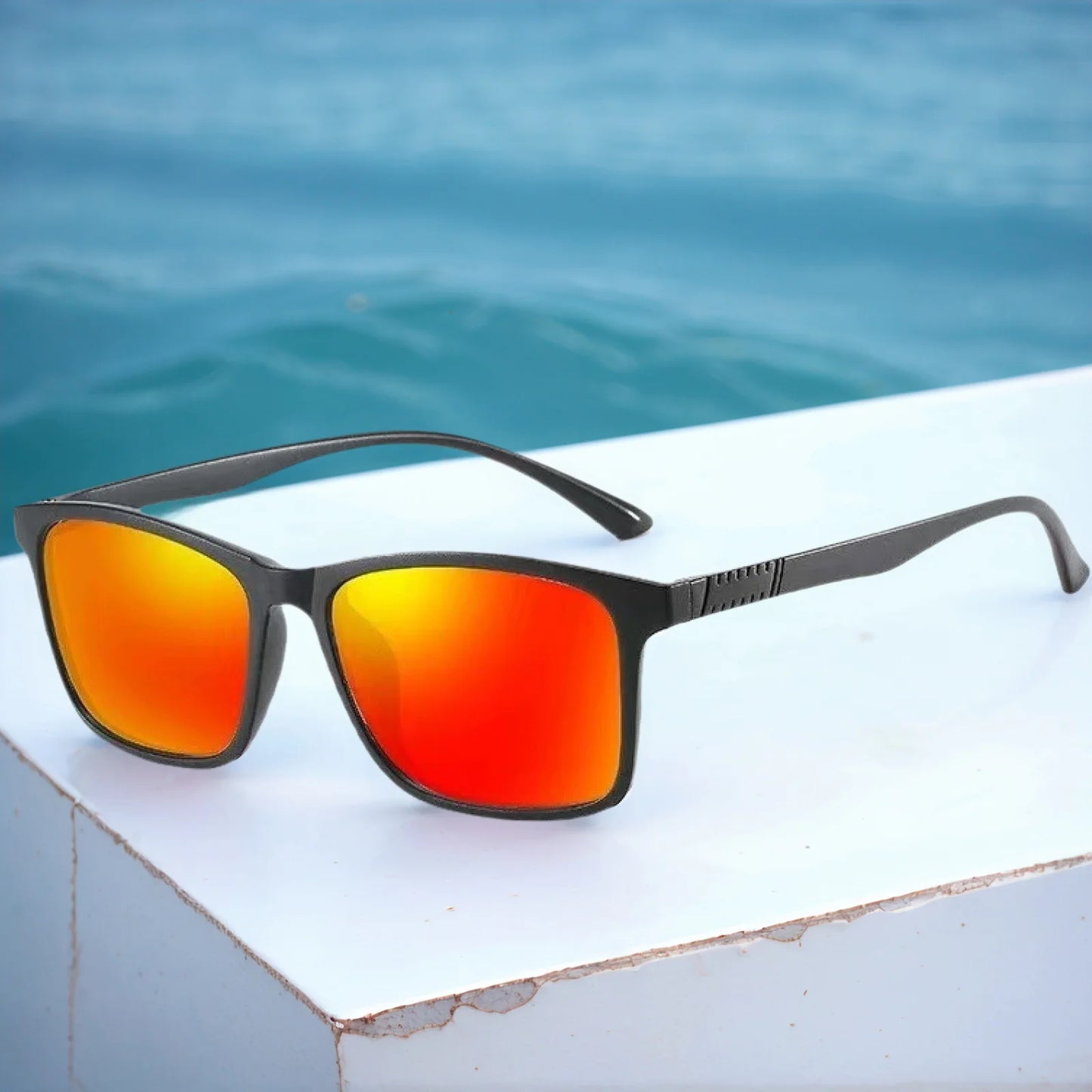 UV400 Cycling Sunglasses Men Women Luxury Brand Designer Men's Square
