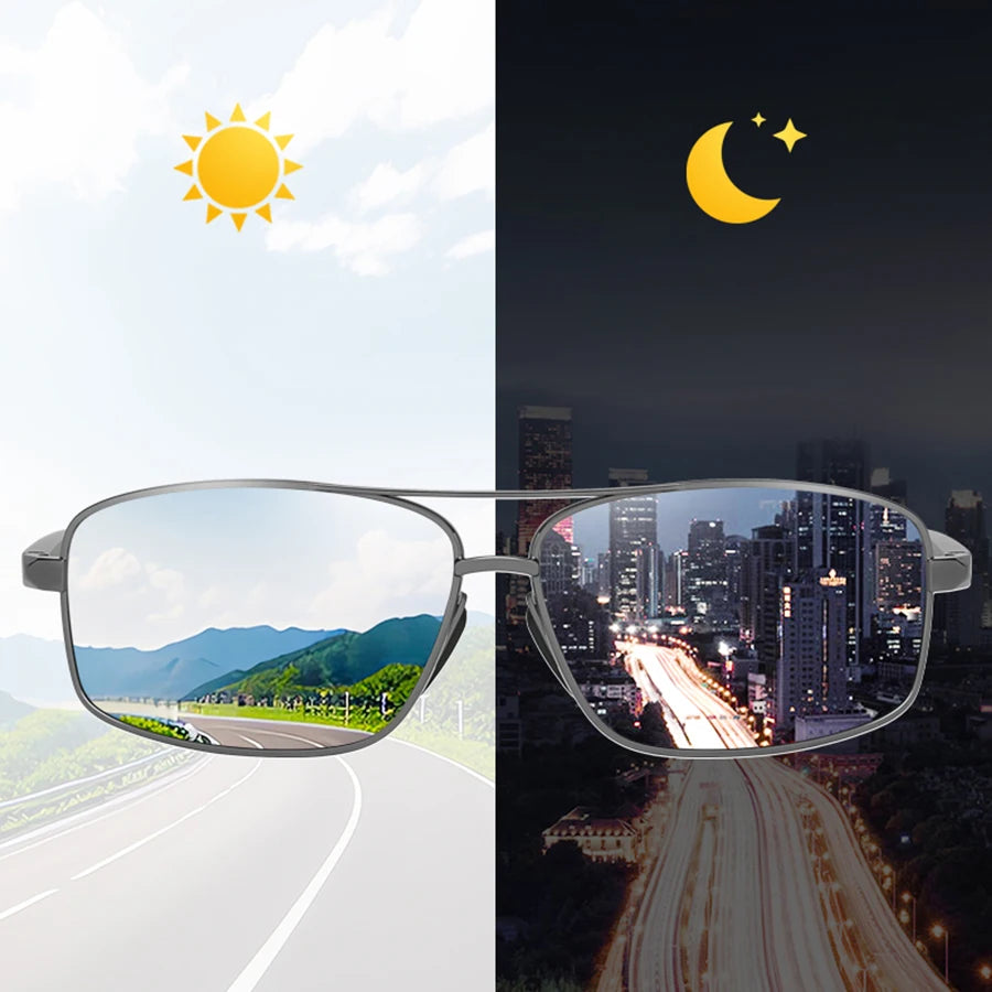Photochromic Polarized Sports Vintage Sunglasses Men Women Fishing