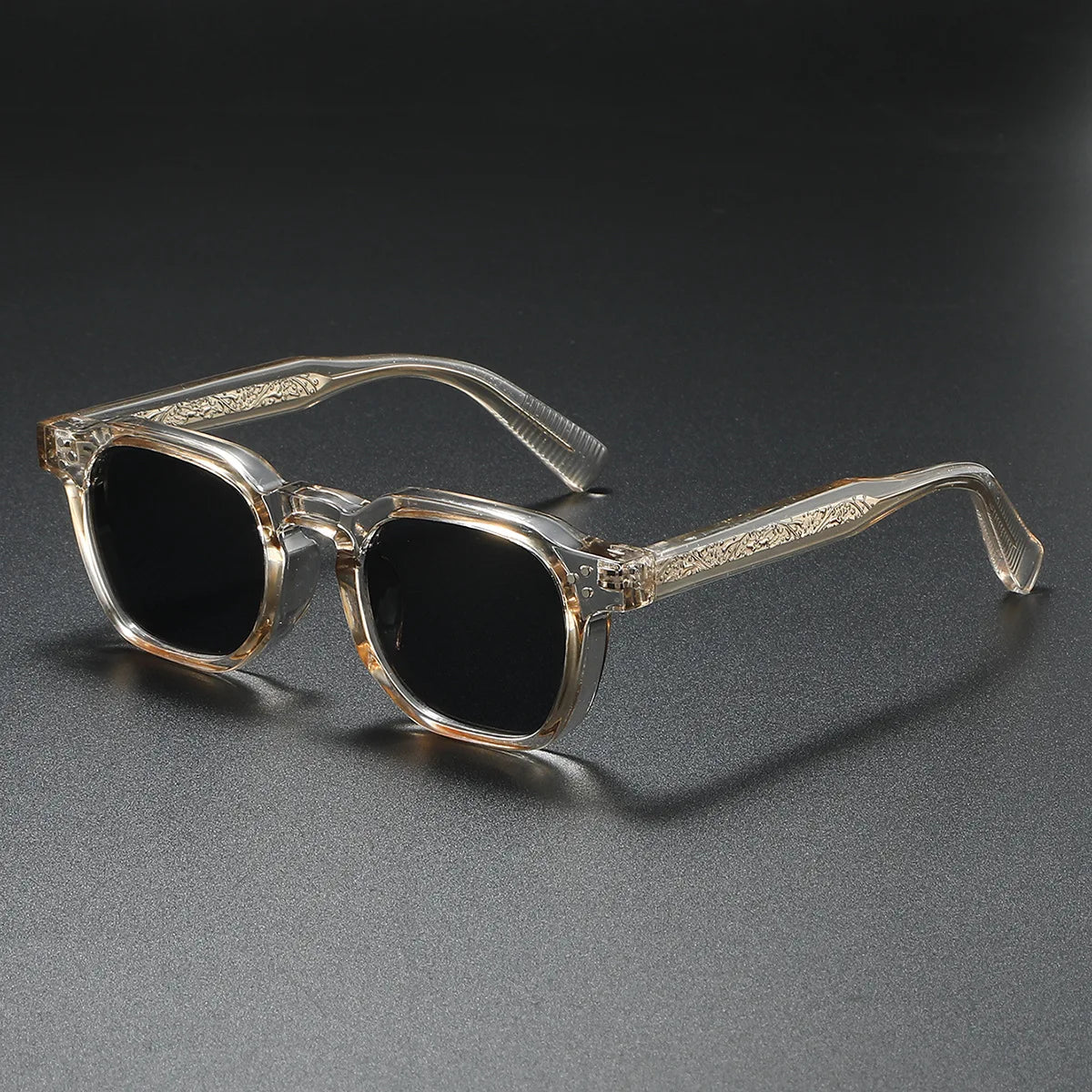 New Polarized Sunglasses Unisex Metal Core CP Square Sun Glasses