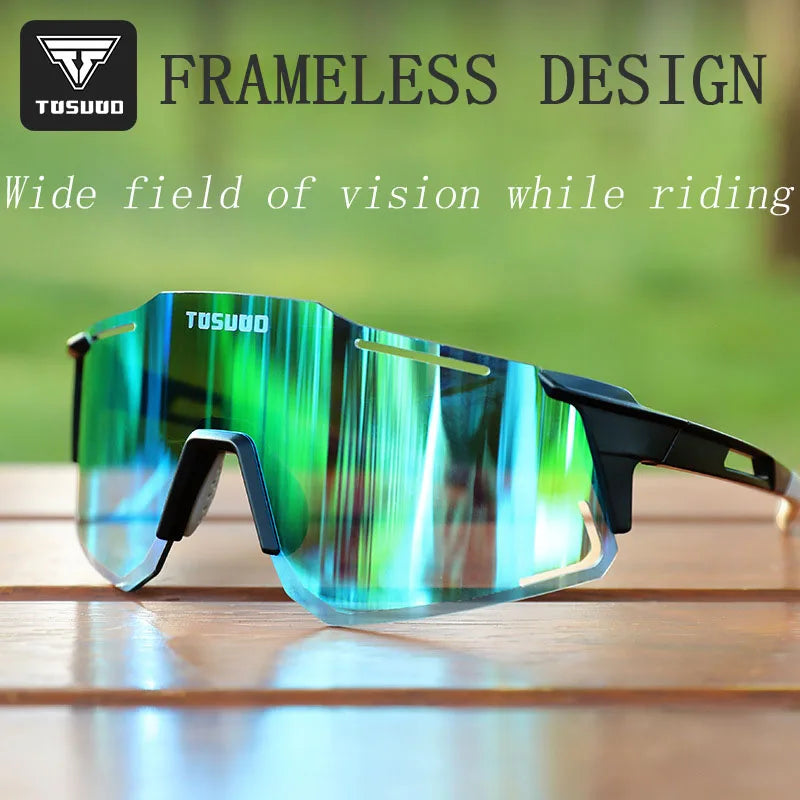 TOSUOD Colorful color changing glasses outdoor sports bicycle goggles