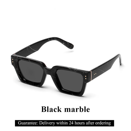Ruiao Retro Black Millionaire Shades Luxury Sunglasses 2024 For Men