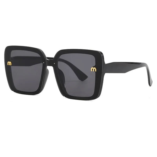 New Hot Sale Fashion Men's Rectangular Letter Design Retro Sun Glasses