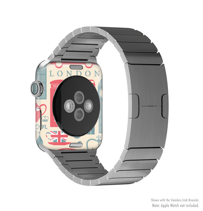 The Vector London Time Red Full-Body Skin Kit for the Apple Watch