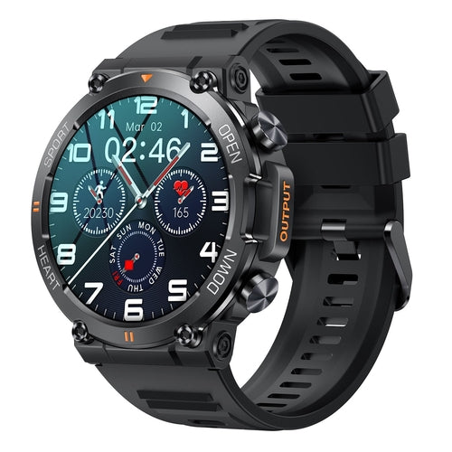 SENBONO Men Smart Watch Round Big Screen Wireless Dial Answer Call
