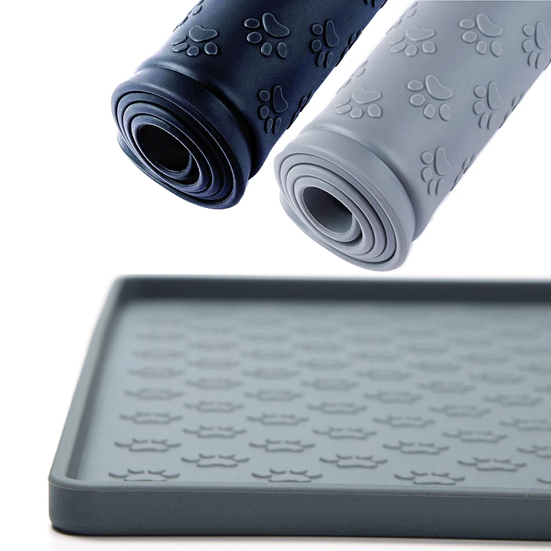 Waterproof Non-Slip Pet Food Mat Silicone Pet Food Drinking Mat