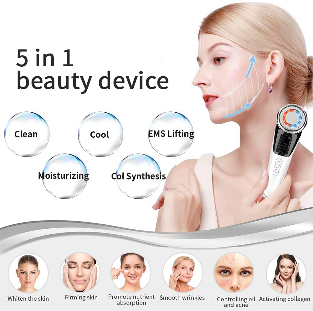 Ultrasonic Facial Massager & Wrinkle Reducer