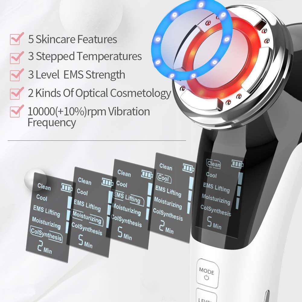 Ultrasonic Facial Massager & Wrinkle Reducer