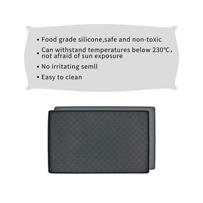 Waterproof Non-Slip Pet Food Mat Silicone Pet Food Drinking Mat