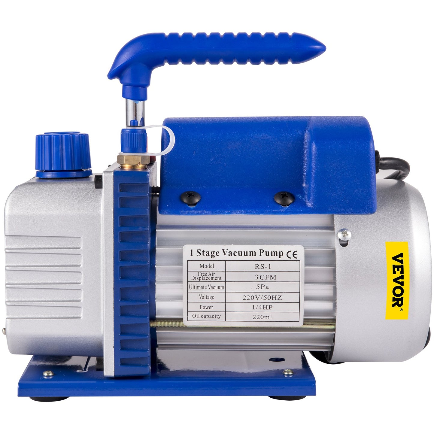 3CFM 1/4HP Refrigerant Vacuum Pump Kit, 85 L/min Refrigerant