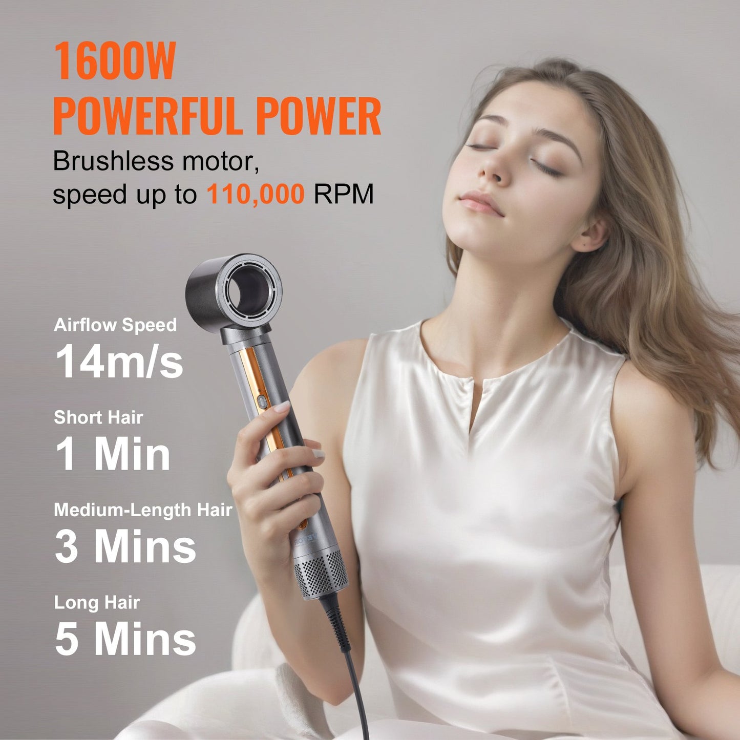 Hair Air Styler and Dryer Brush, 4-in-1 Multi Hair Styler, 110,000 RPM